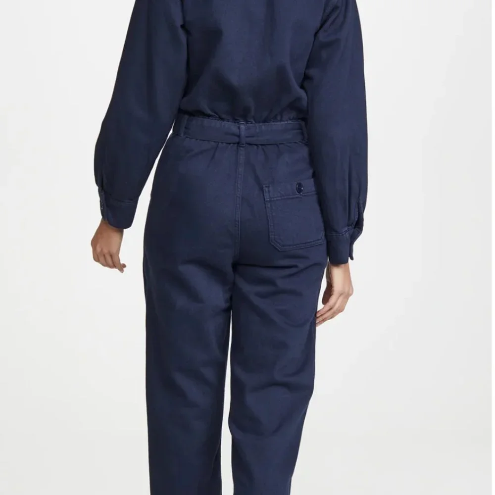 Reformation Kendall Boiler Jumpsuit, Navy - Picture 3 of 6